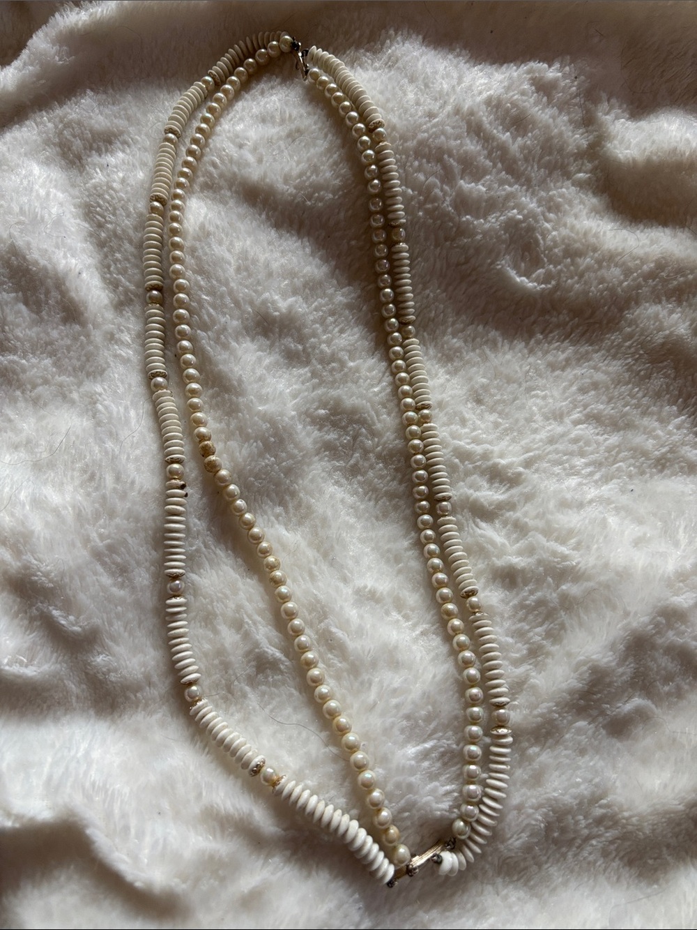 Classic Ivory Beaded Pearl Type Necklace - Women Jewelry